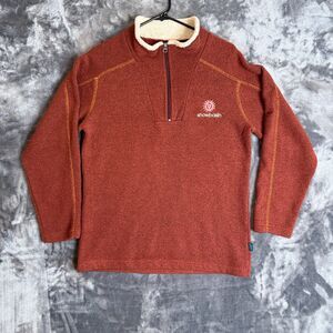 Kuhl Men's Quarter Zip Long Sleeve Red Pullover Size Small Snowbasin Patch